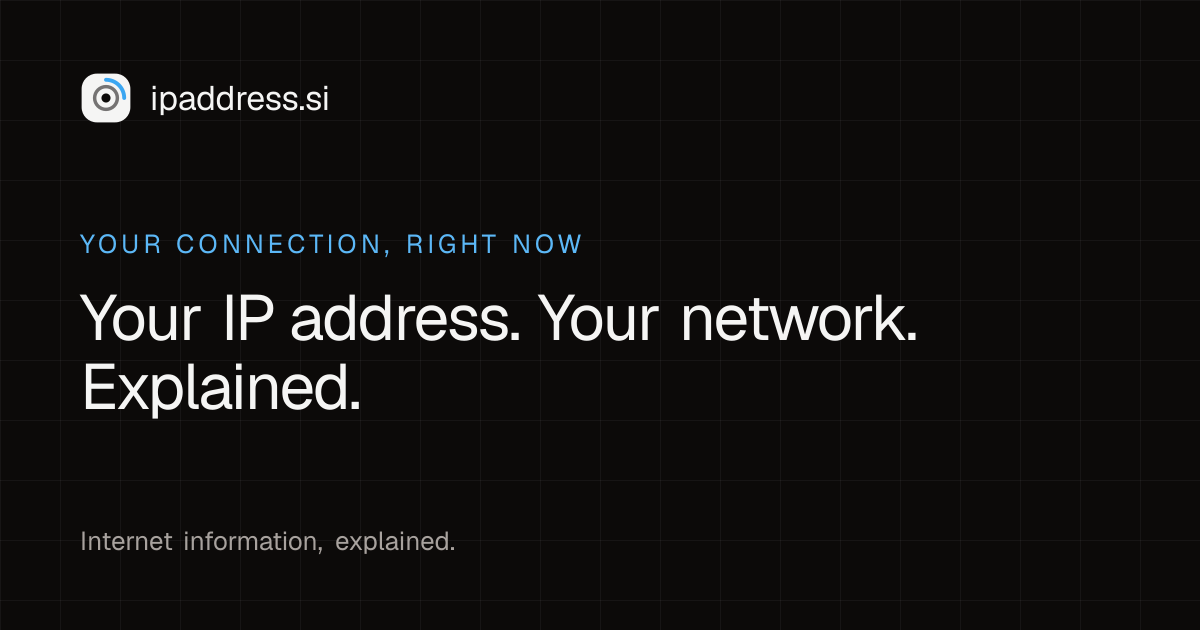 What Is My IP Address? IP Lookup, DNS & Network Tools